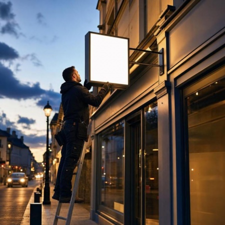 Enseigne drapeau, quels avantages pour la visibilit&eacute; de votre commerce ?